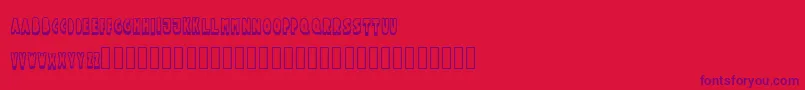 Saiba mais sobre a fonte Funtlecaps Fonte Funtlecaps – fontes roxas em um fundo vermelho