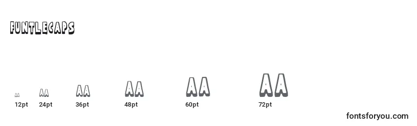 Funtlecaps Font Sizes