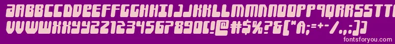 Forcemajeuresemital Font – Pink Fonts on Purple Background