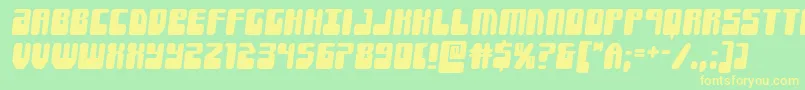 Forcemajeuresemital Font – Yellow Fonts on Green Background