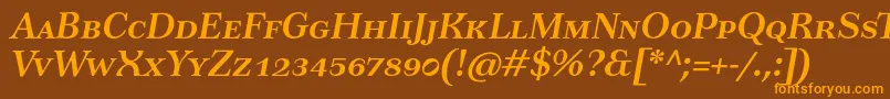 Подробнее о шрифте TusarscBolditalic Шрифт TusarscBolditalic – оранжевые шрифты на коричневом фоне