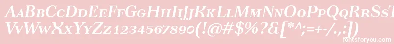 TusarscBolditalic Font – White Fonts on Pink Background
