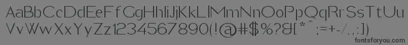 ImeldaLight Font – Black Fonts on Gray Background