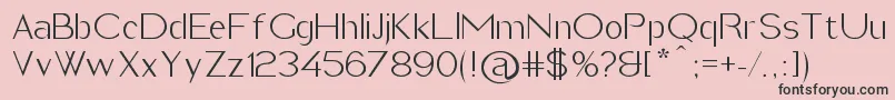 ImeldaLight Font – Black Fonts on Pink Background