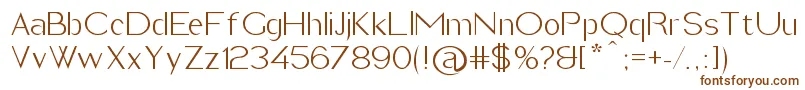 ImeldaLight Font – Brown Fonts on White Background