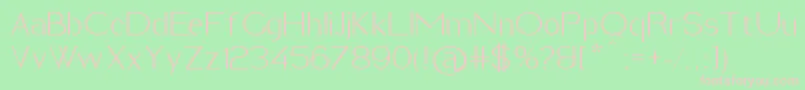 ImeldaLight Font – Pink Fonts on Green Background