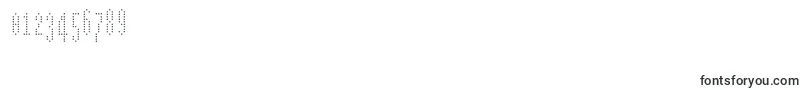 Bpdotscondenseddiamond-Schriftart – Schriften für Zahlen und Nummern