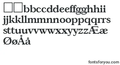 GascogneDemibold font – danish Fonts
