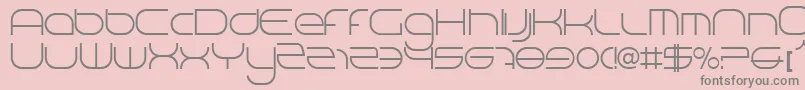 Czcionka Bn Niv 5000 – szare czcionki na różowym tle