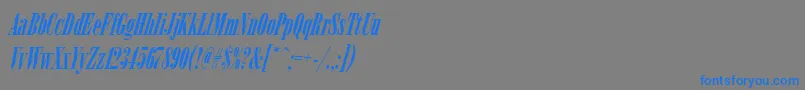 ArsisdeeregItalic Font – Blue Fonts on Gray Background