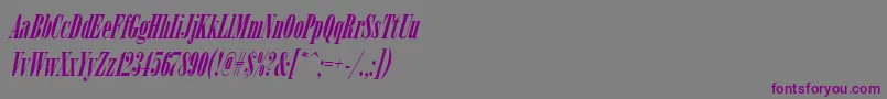 Weitere Informationen zur ArsisdeeregItalic-Schriftart ArsisdeeregItalic-Schriftart – Violette Schriften auf grauem Hintergrund