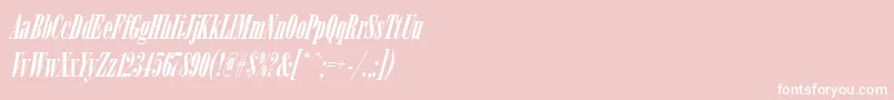 フォントArsisdeeregItalic – ピンクの背景に白い文字