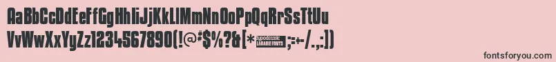 Kenycb Font – Black Fonts on Pink Background