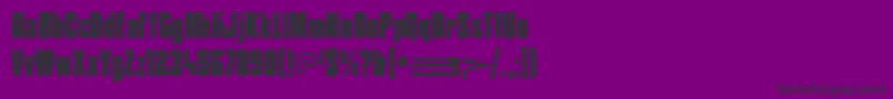 Kenycb Font – Black Fonts on Purple Background