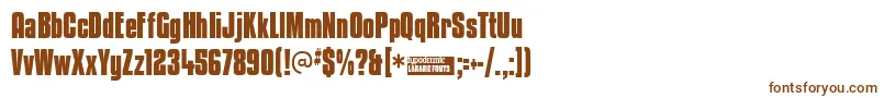 Kenycb-fontti – ruskeat fontit valkoisella taustalla
