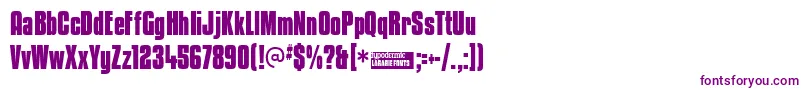 Kenycb Font – Purple Fonts on White Background