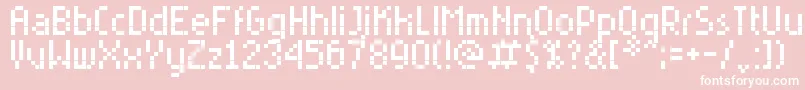 RYoung7 Font – White Fonts on Pink Background