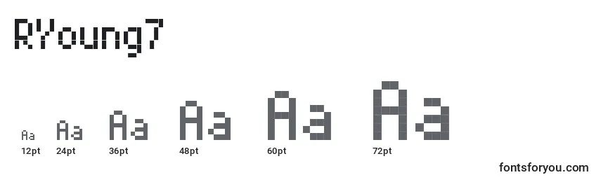 Размеры шрифта RYoung7