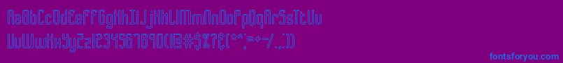 Bend2SquaresOl1Brk Font – Blue Fonts on Purple Background