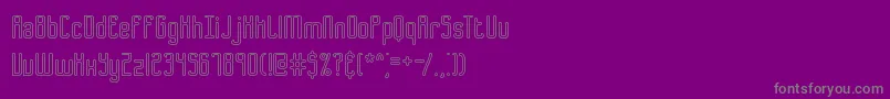 Bend2SquaresOl1Brk Font – Gray Fonts on Purple Background