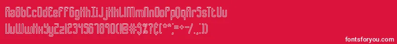 Bend2SquaresOl1Brk Font – White Fonts on Red Background