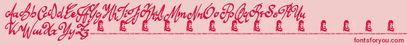 AnythingForYou Font – Red Fonts on Pink Background