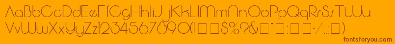 SpatsSsi Font – Brown Fonts on Orange Background