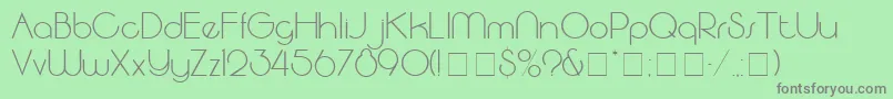 SpatsSsi Font – Gray Fonts on Green Background