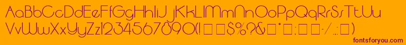 SpatsSsi Font – Purple Fonts on Orange Background