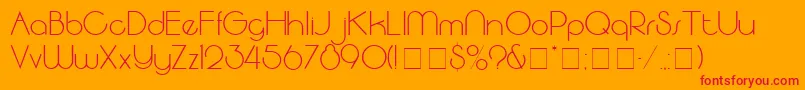 SpatsSsi Font – Red Fonts on Orange Background