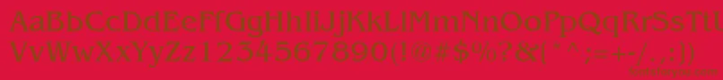 AgbengalyRoman Font – Brown Fonts on Red Background