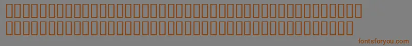 Weiland Font – Brown Fonts on Gray Background