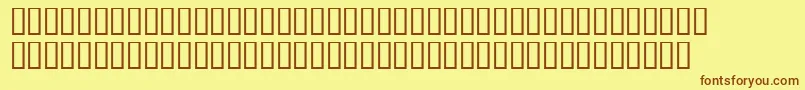 Weiland-fontti – ruskeat fontit keltaisella taustalla