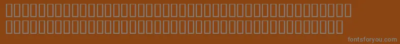 Czcionka Weiland – szare czcionki na brązowym tle