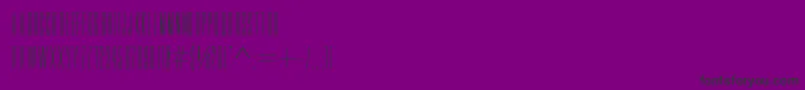 Movlette-Schriftart – Schwarze Schriften auf violettem Hintergrund