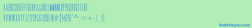 Шрифт Movlette – синие шрифты на зелёном фоне