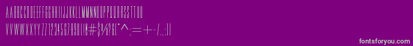 フォントMovlette – 紫の背景に緑のフォント