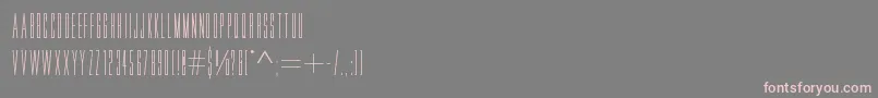 フォントMovlette – 灰色の背景にピンクのフォント