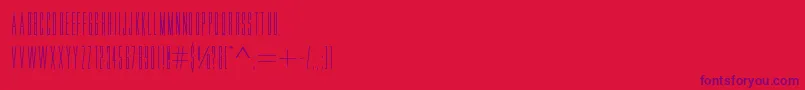 Movlette Font – Purple Fonts on Red Background