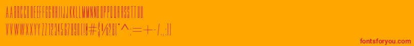 Movlette-Schriftart – Rote Schriften auf orangefarbenem Hintergrund