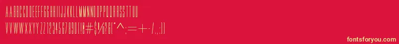 Czcionka Movlette – żółte czcionki na czerwonym tle