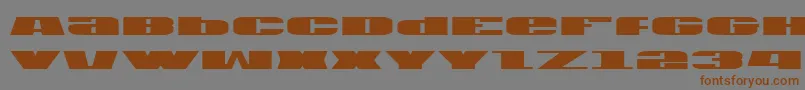 Usa Font – Brown Fonts on Gray Background