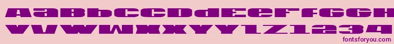 Usa Font – Purple Fonts on Pink Background