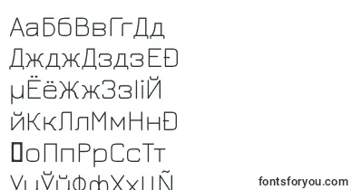 Jura Light font – belarusian Fonts