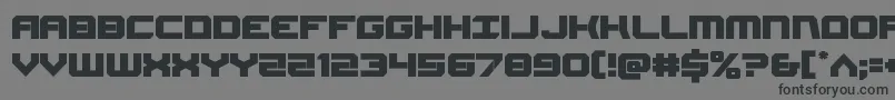 Gearhead-Schriftart – Schwarze Schriften auf grauem Hintergrund