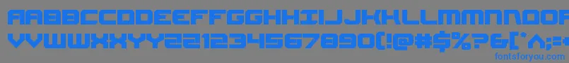Шрифт Gearhead – синие шрифты на сером фоне