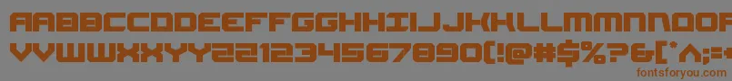 Шрифт Gearhead – коричневые шрифты на сером фоне