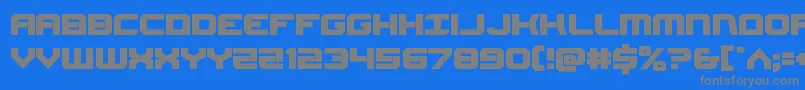 Fonte Gearhead – fontes cinzas em um fundo azul