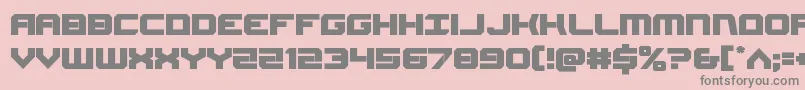 Gearhead-Schriftart – Graue Schriften auf rosa Hintergrund
