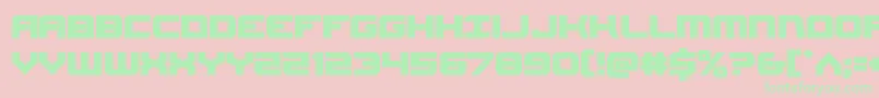 Gearhead Font – Green Fonts on Pink Background